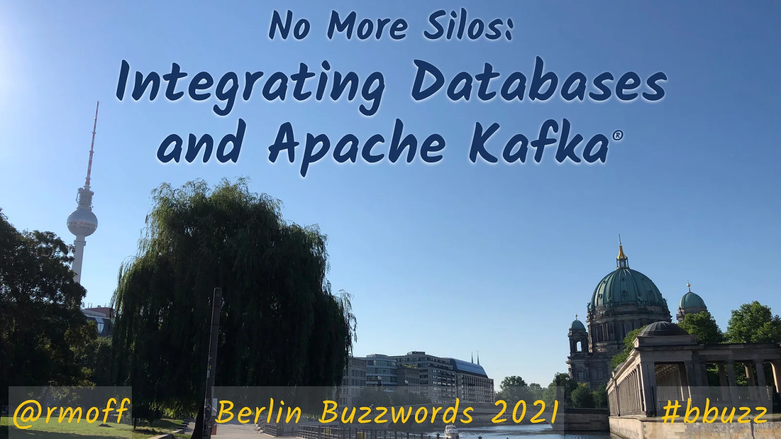 No More Silos: Integrating Databases and Apache Kafka