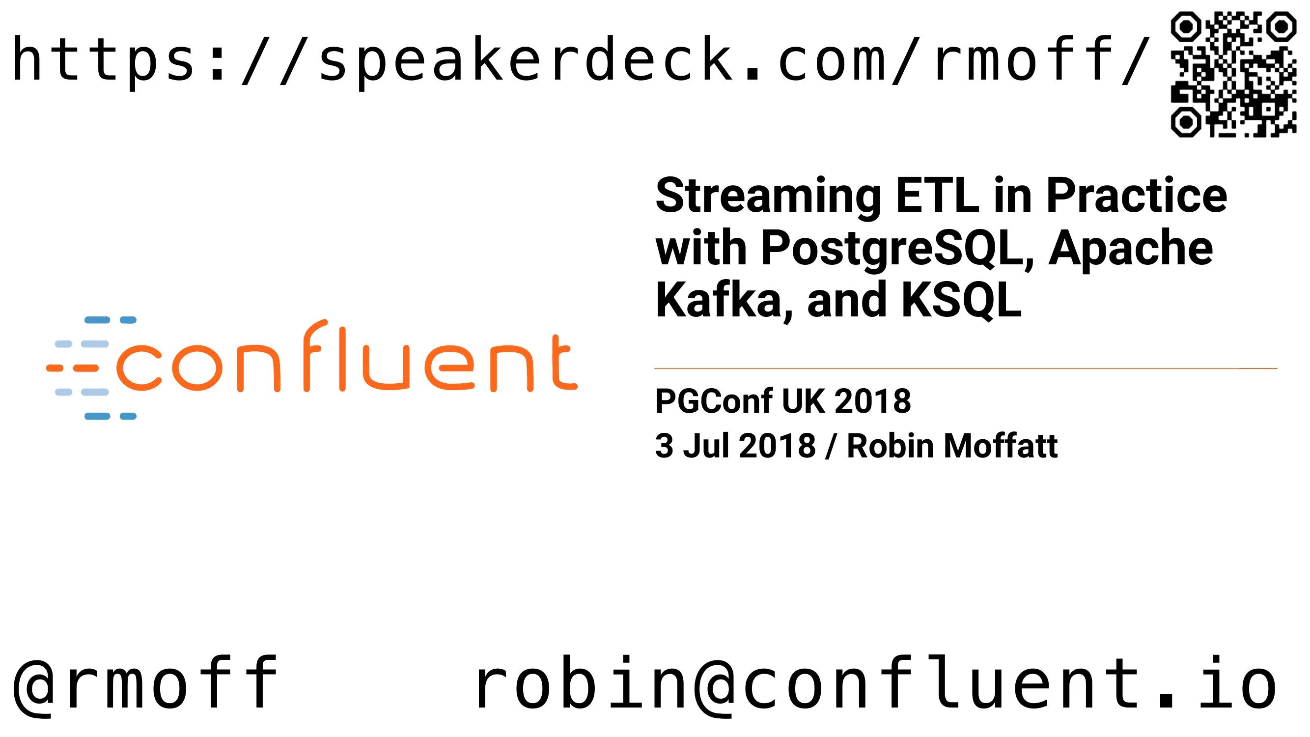 Streaming ETL in Practice with PostgreSQL, Apache Kafka, and KSQL